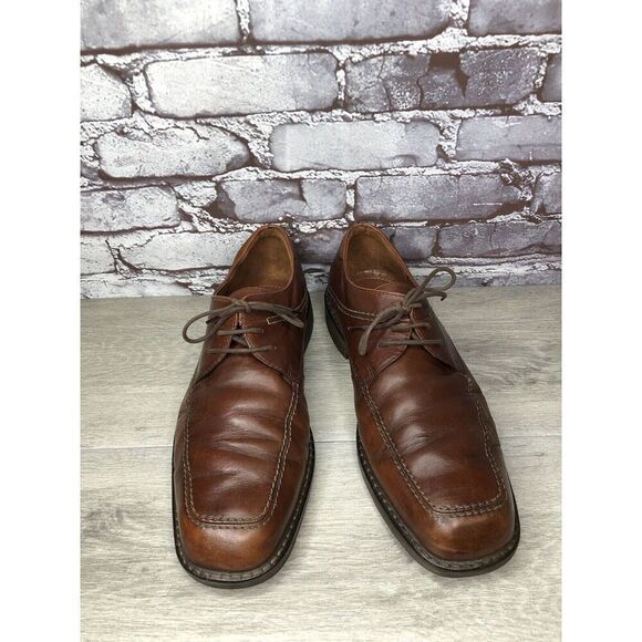 Ecco Vibram Gumlite Brown Leather Square Toe Oxfords Dress Shoes Men Sz 45EU/12M main image 13